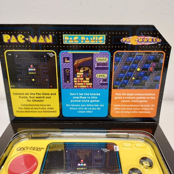 MY ARCADE PAC-MAN POCKET PLAYER PORTABLE HANDHELD GAME CONSOLE 3 GAMES IN 1 NEW - Picture 9 of 10